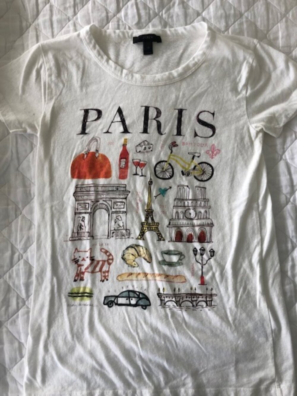 J Crew Women's "Paris" Tee size XS